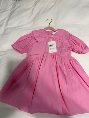 Morley Pink Peter Pan Collar Dress for Girls